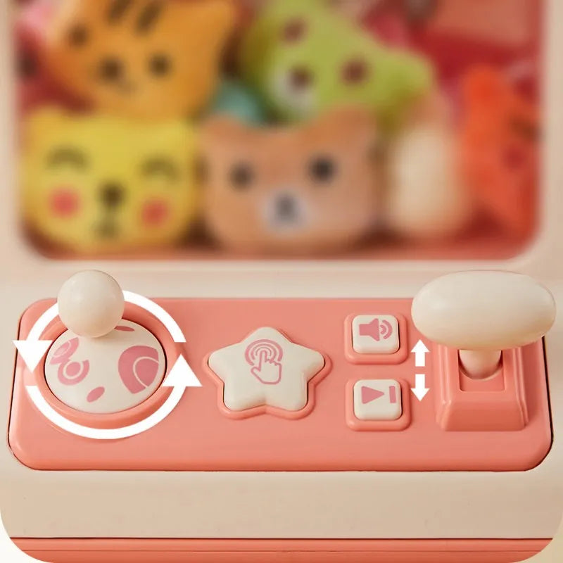BrincaGarras: Máquina Automática de Brinquedos em Miniatura, com Luzes e Música, Operada por Moedas, Inspirada em Desenhos Animados